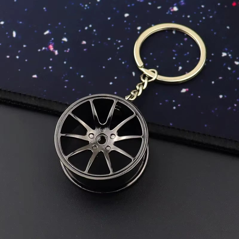 Wheel Rim Keychain